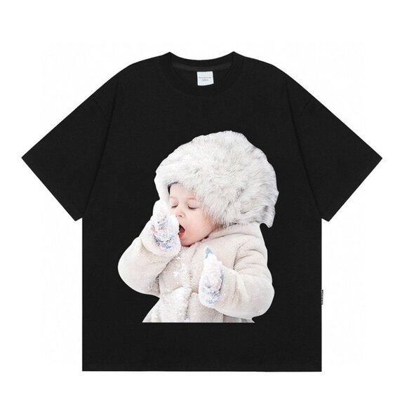 Acme De La Vie Bathing Kids Black Short-Sleeved T-Shirt - Picture 1 of 7